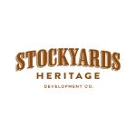 Western style script logo for the Stockyards Heritage Development Co.