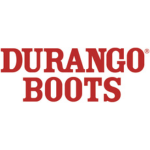 Bold red western typeface logo for Durango.