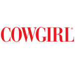 A red all caps logo for Cowgirl Magazine.